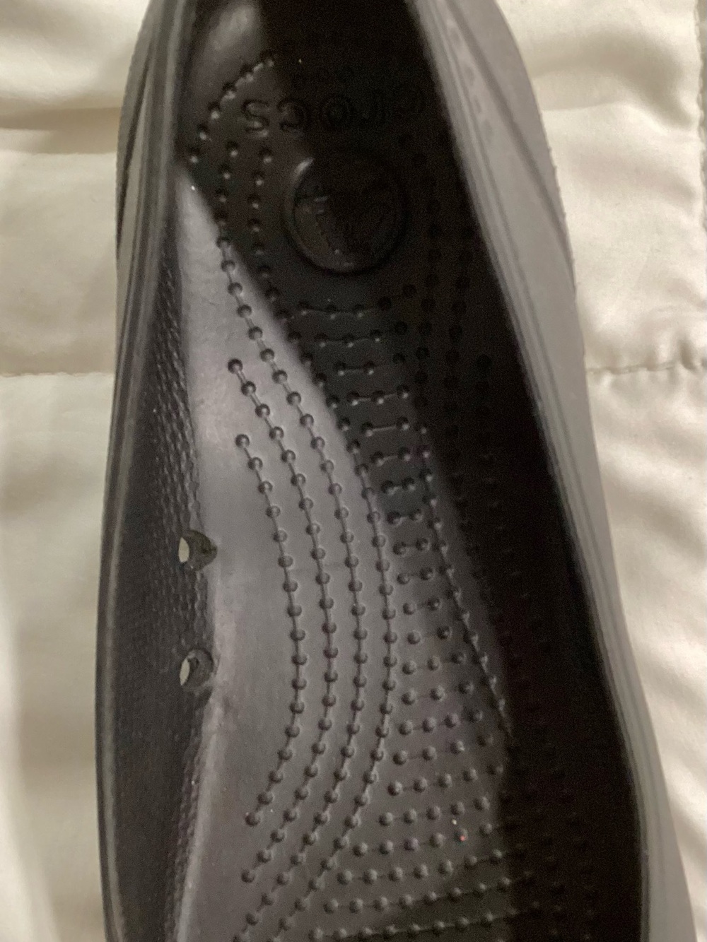 Crocs Women's Size 8 Gianna Alice Black Ballet Flats W/Tortoiseshell Toe-RETIRED - Picture 7 of 11